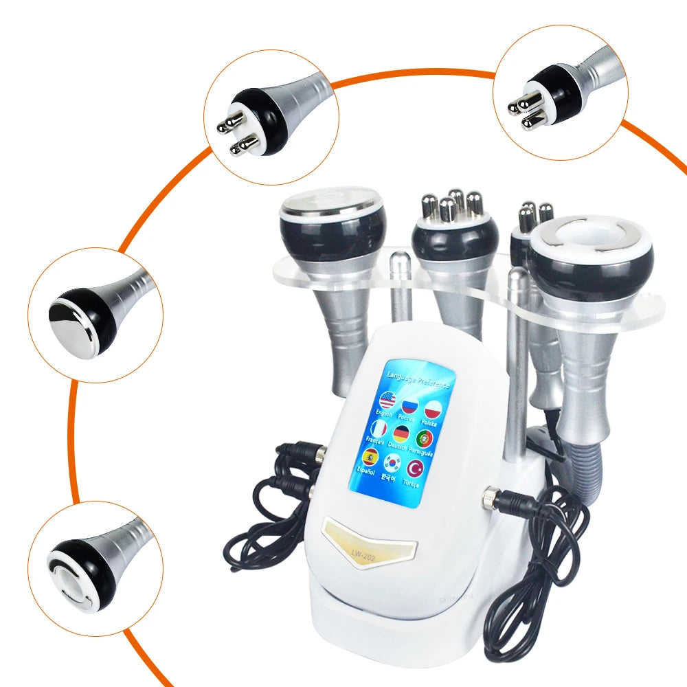 New 4 in 1 Cavitation Machine 40k Ultrasonic RF Shape Vacuum Frequency Liposuction Weight Loss Slimming Skin Tightening Liftin