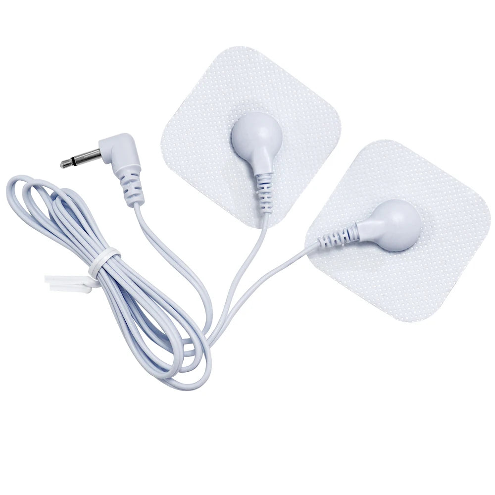 2 Way+4-Way Electrode Wire Button Cable For EMS Muscle Stimulator Electrode Pads TENS Unit Massage Machine Lead Wires Cables