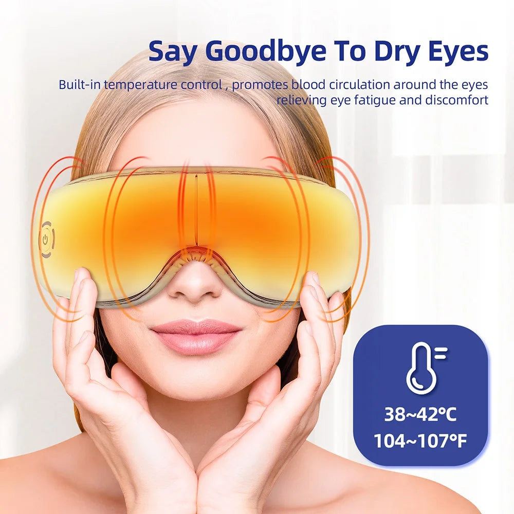 3D Vibration Eye Massager Heating Airbag Kneading Relax Massager Relieve Eye Fatigue Relaxes Eye Muscles Eye Care Tools