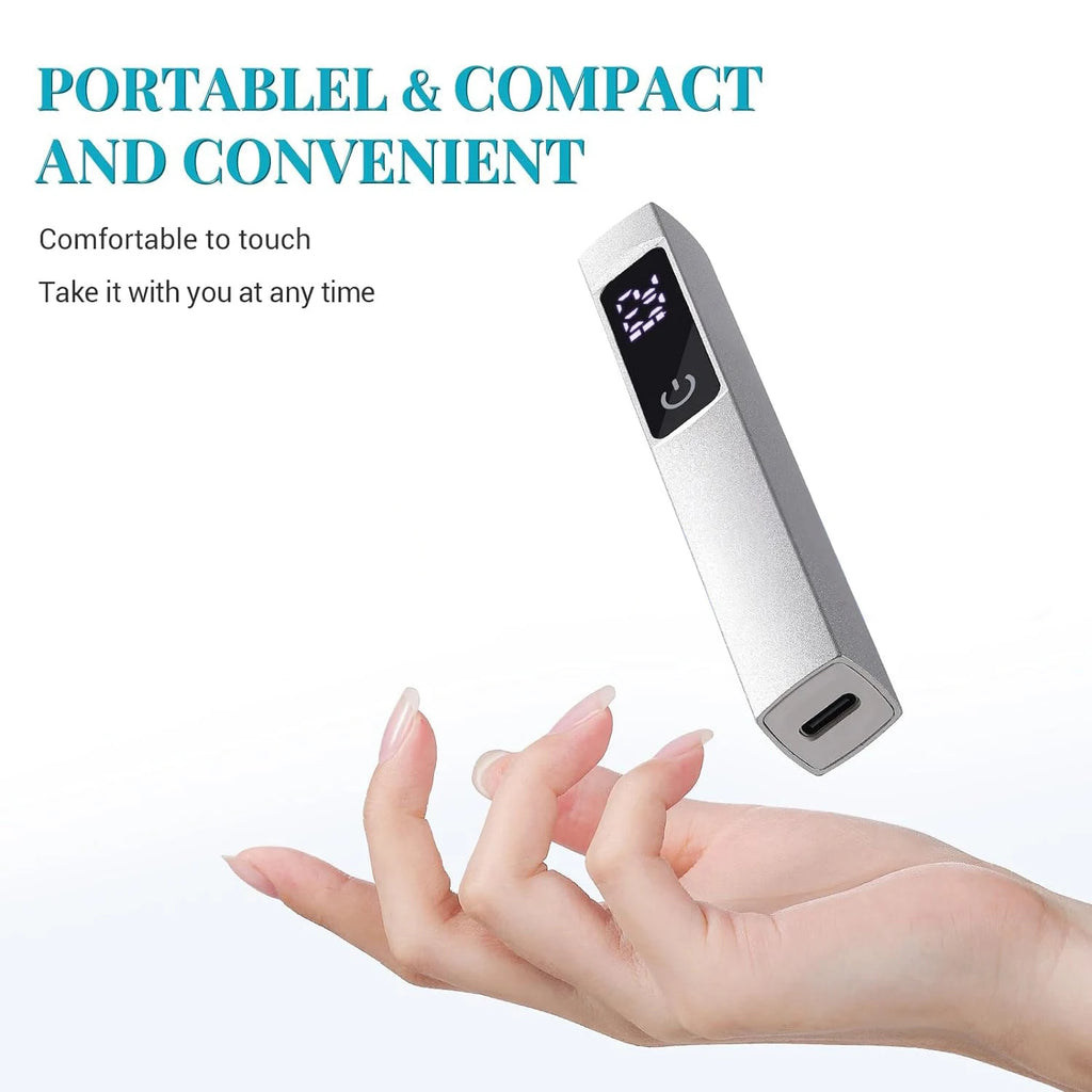 Portable Salon UV LED Nail Lamp Rechargeable Quick Dry Nail Dryer Machine For Manicure Mini Flashlight Pen With Touch Screen