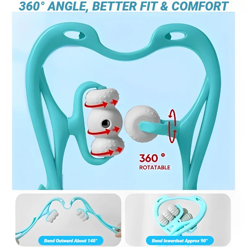 Cervical Vertebra Shoulder And Neck Massage Home Manual Massager Hand-Held Clamping Device Kneading Relaxation Artifact