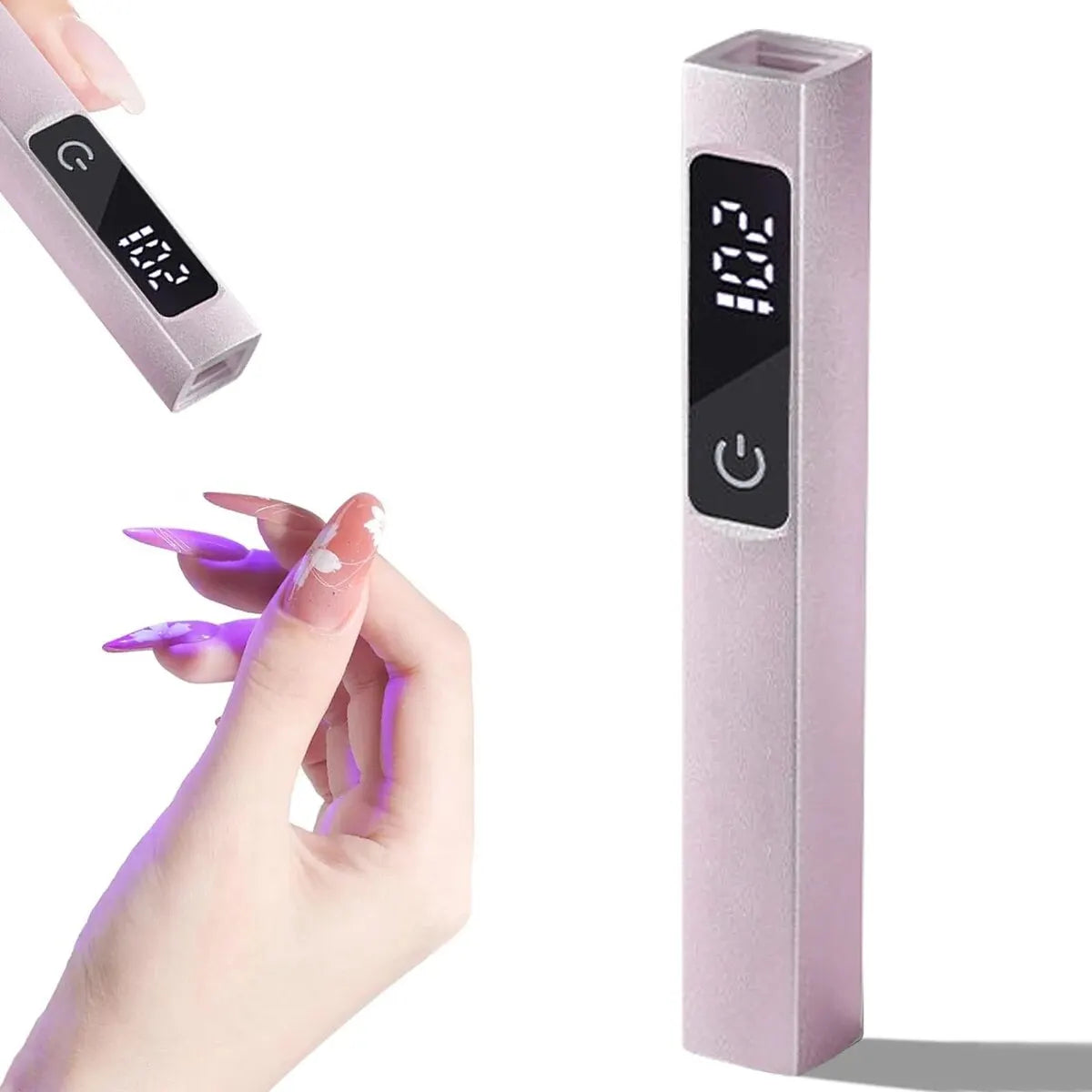 Portable Salon UV LED Nail Lamp Rechargeable Quick Dry Nail Dryer Machine For Manicure Mini Flashlight Pen With Touch Screen