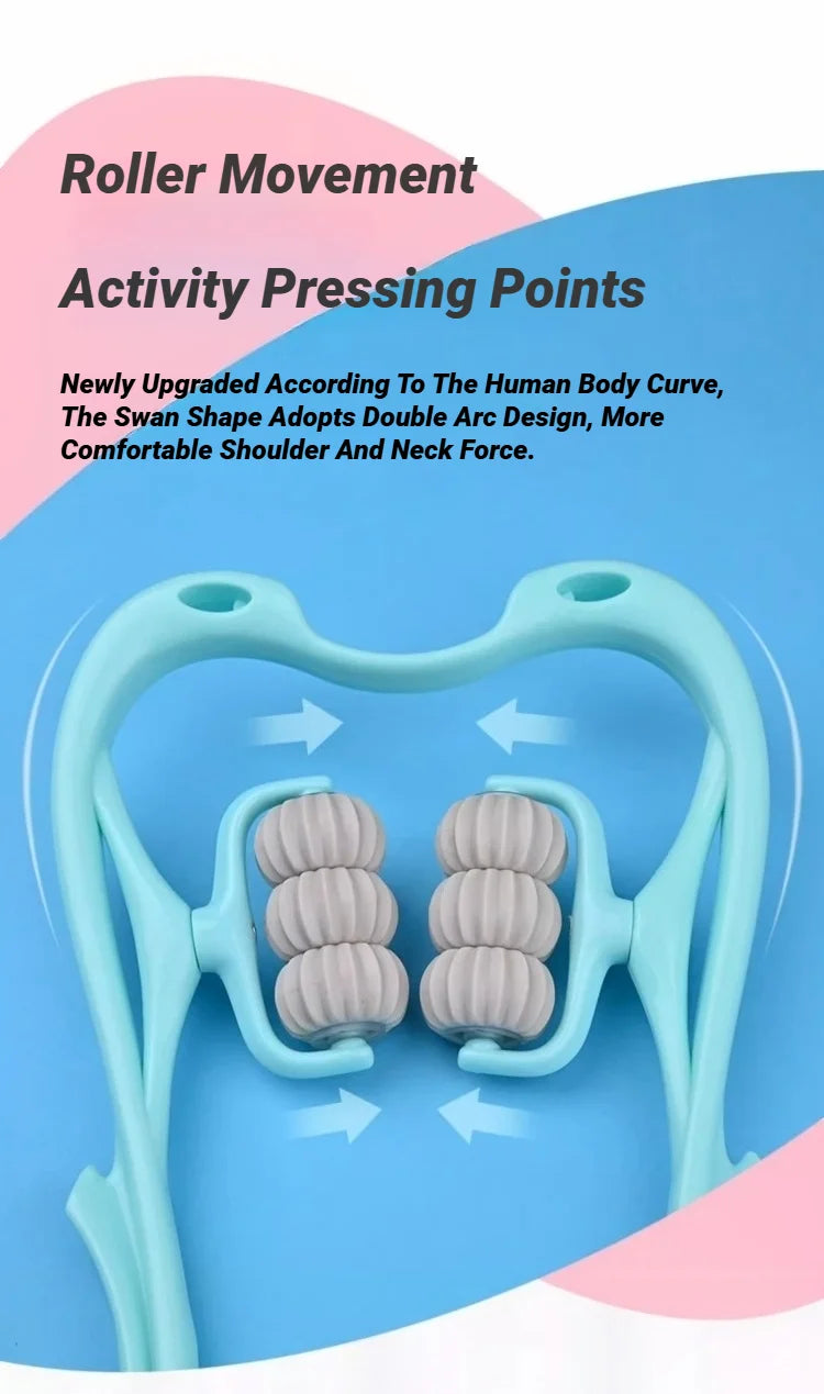 Cervical Vertebra Shoulder And Neck Massage Home Manual Massager Hand-Held Clamping Device Kneading Relaxation Artifact