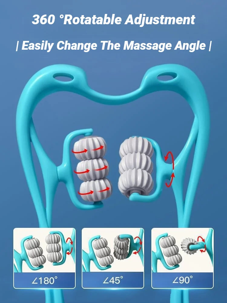 Cervical Vertebra Shoulder And Neck Massage Home Manual Massager Hand-Held Clamping Device Kneading Relaxation Artifact