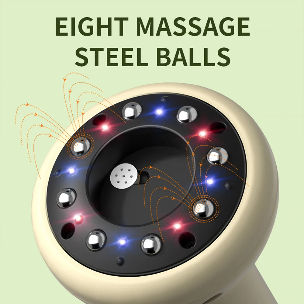 Electric Cupping Machine Scraping Device Meridian Brush Universal Home Massage Tool for Whole Body Relaxation And Stress Relief