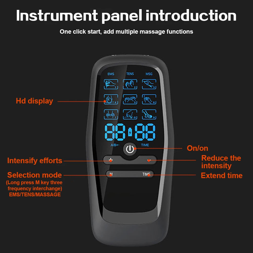 Electric Muscle Therapy Stimulator Tens Muscle Stimulator Electric EMS Acupuncture Body Massage Digital Therapy Slimming Machine