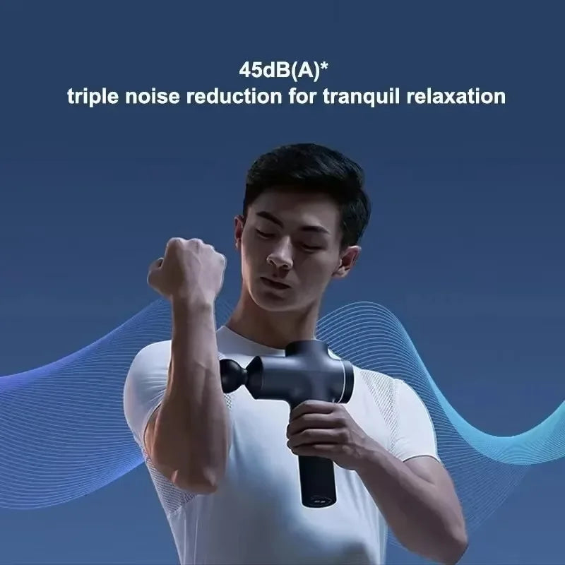 New Xiaomi Mijia Fascial Gun Pro Massage Device Muscle Relaxation 35kg Thrust Smart Dual Mode Maximum 12 Gear Force Adjustment