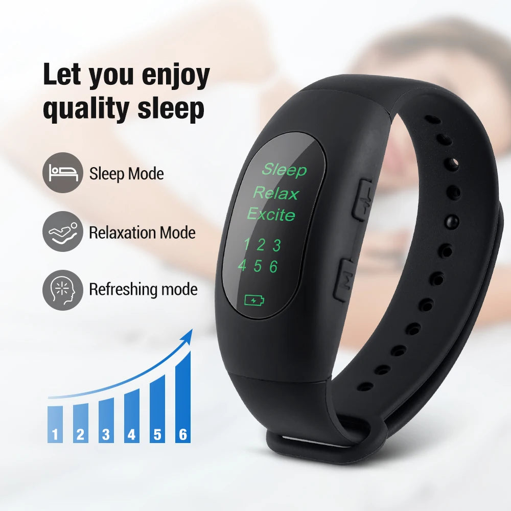 Wearable Micro-Current Sleep Aid Watch Intelligent Stress Reduction Device for Anxiety Improvement