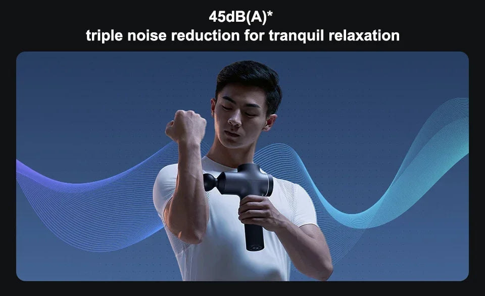 New Xiaomi Mijia Fascial Gun Pro Massage Device Muscle Relaxation 35kg Thrust Smart Dual Mode Maximum 12 Gear Force Adjustment
