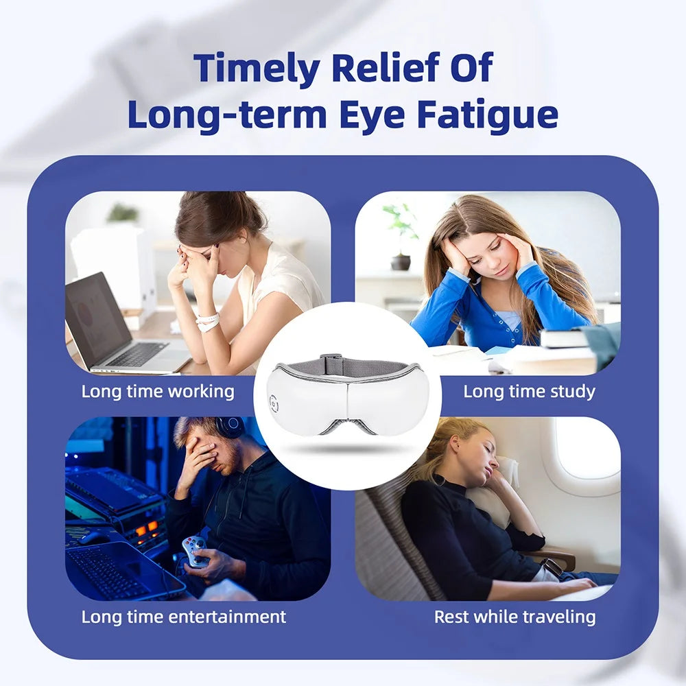 3D Vibration Eye Massager Heating Airbag Kneading Relax Massager Relieve Eye Fatigue Relaxes Eye Muscles Eye Care Tools