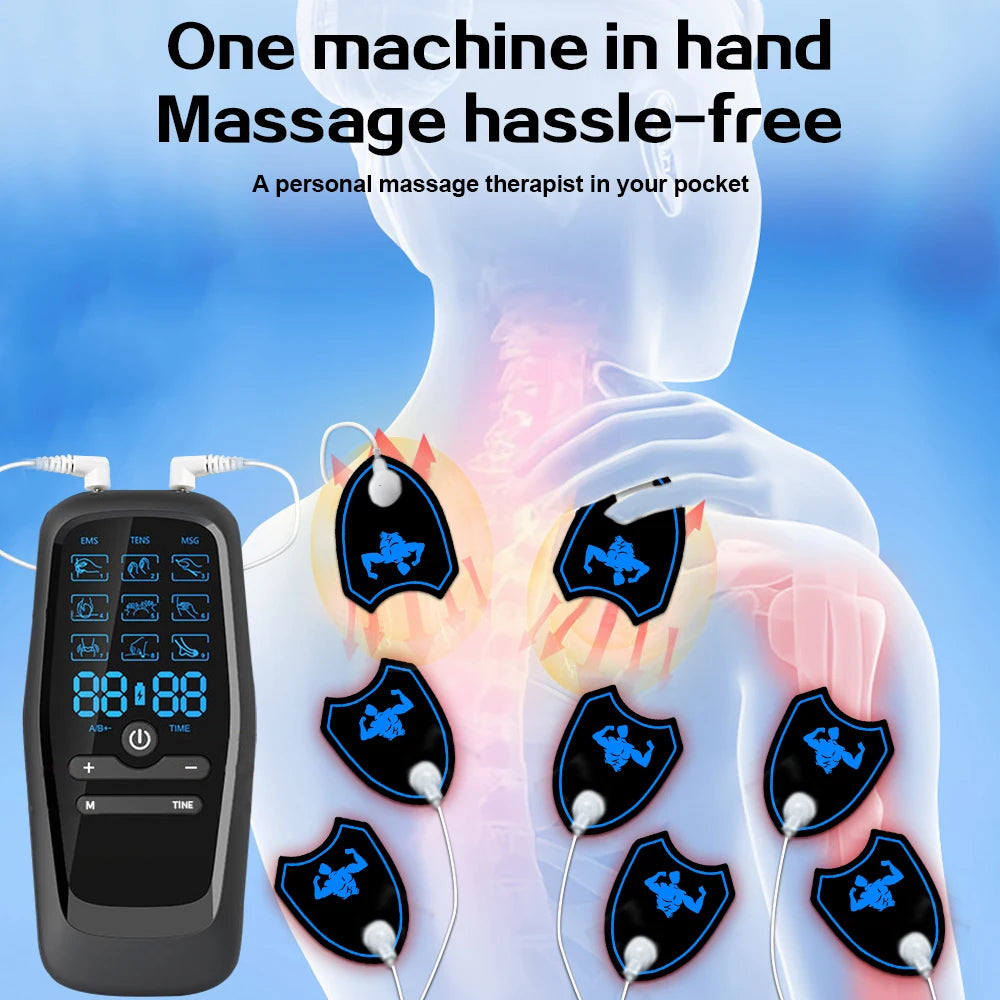 Electric Muscle Therapy Stimulator Tens Muscle Stimulator Electric EMS Acupuncture Body Massage Digital Therapy Slimming Machine