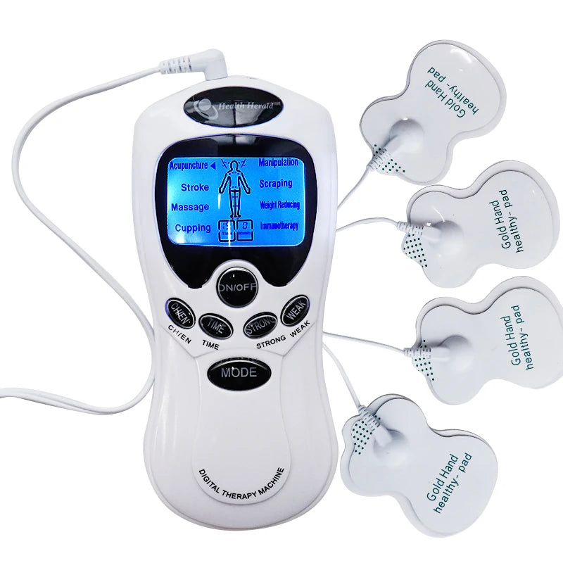 Muscle Stimulator EMS Body Massager Massage Relax Neck Back Shoulder Hand Pain Relief Tens Unit Digital Therapy Device