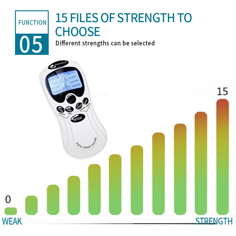 Muscle Stimulator EMS Body Massager Massage Relax Neck Back Shoulder Hand Pain Relief Tens Unit Digital Therapy Device