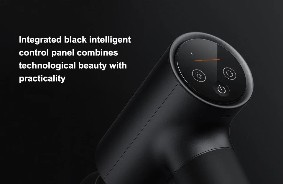 New  Mijia Fascia Gun 2 Dual Mode 3 Gear Hot Pack Mode Strong Power Intelligent Multiple Safety Protection Black