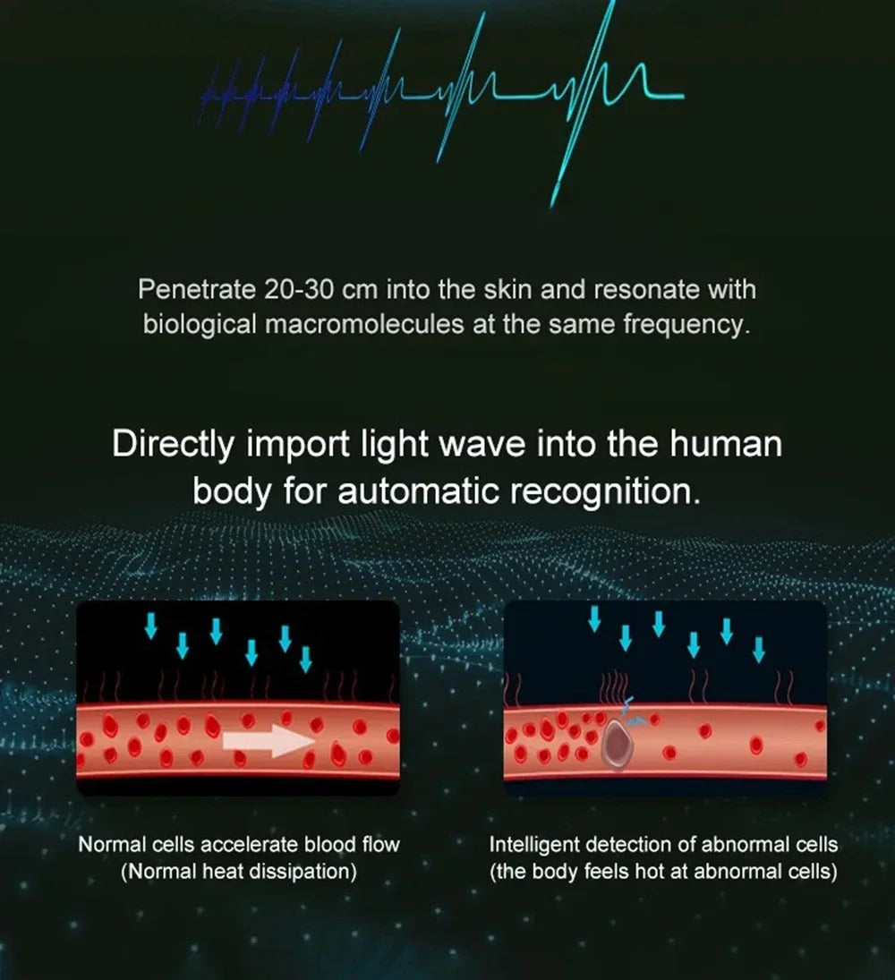 NEW 9.0 Terahertz Wave Therapy Device Thz Ion Energy Cell Activator Pain Relief Health Care Massage Blower Physiotherapy Machine