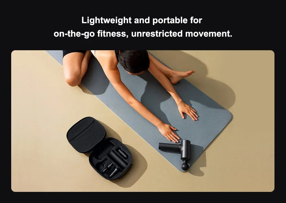 New  Mijia Fascia Gun 2 Dual Mode 3 Gear Hot Pack Mode Strong Power Intelligent Multiple Safety Protection Black