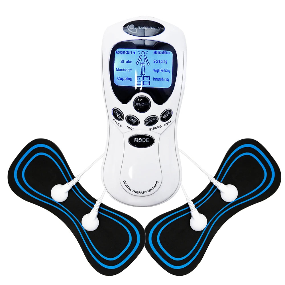 Muscle Stimulator EMS Body Massager Massage Relax Neck Back Shoulder Hand Pain Relief Tens Unit Digital Therapy Device
