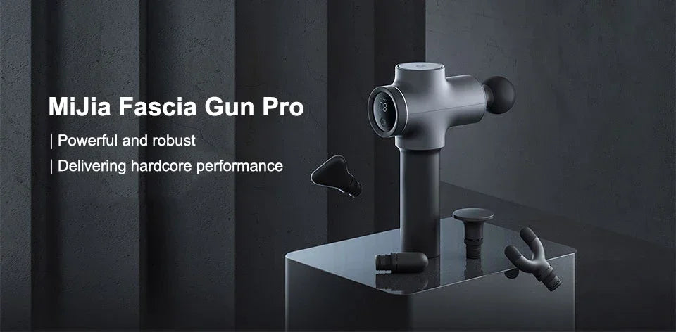 New Xiaomi Mijia Fascial Gun Pro Massage Device Muscle Relaxation 35kg Thrust Smart Dual Mode Maximum 12 Gear Force Adjustment
