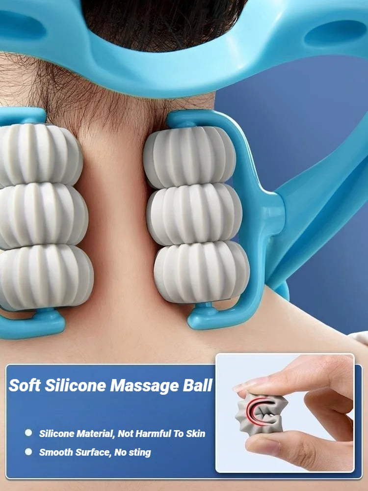 Cervical Vertebra Shoulder And Neck Massage Home Manual Massager Hand-Held Clamping Device Kneading Relaxation Artifact