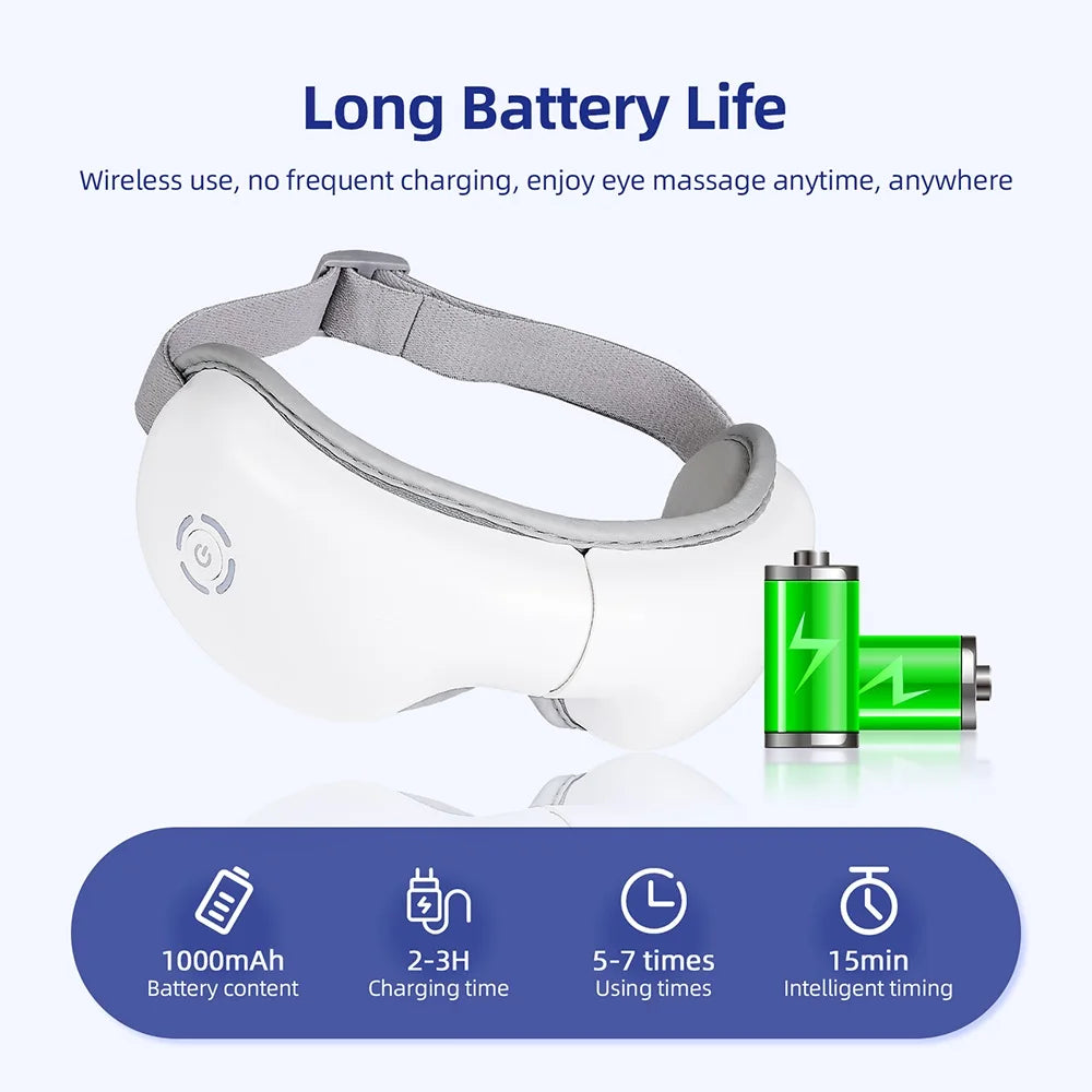 3D Vibration Eye Massager Heating Airbag Kneading Relax Massager Relieve Eye Fatigue Relaxes Eye Muscles Eye Care Tools